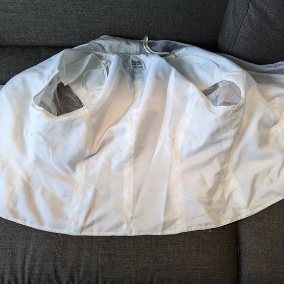 R&M Richards Vintage White Formal Bolero | Sheer Sparkle Details - Picture 6 of 9